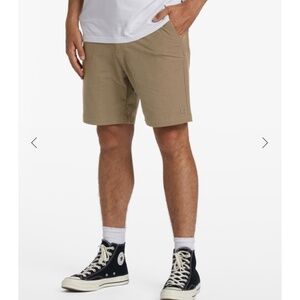 Billabong Men’s Bermuda Shorts Skater Pockets Beige Tan Size 32
